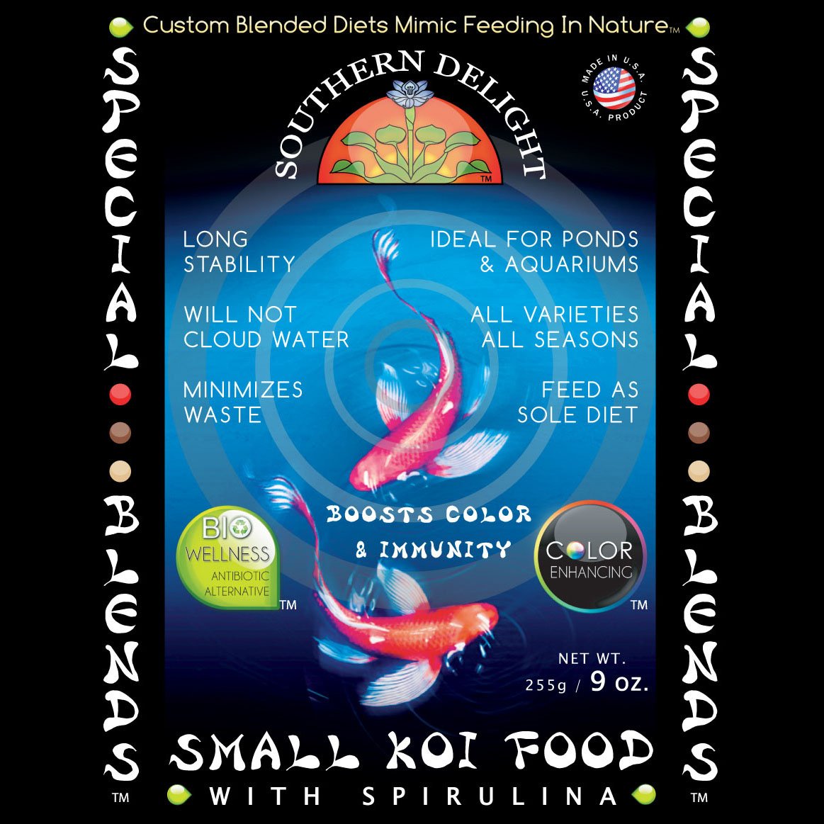 Small koi food outlet