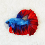 GreenPleco Red/Blue Betta Plushie - 6"