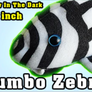 GreenPleco 24" Zebra Pleco Plushie - Glows in the Dark!