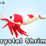 GreenPleco Crystal Red Shrimp Plushie