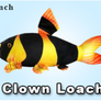 GreenPleco Clown Loach Plushie