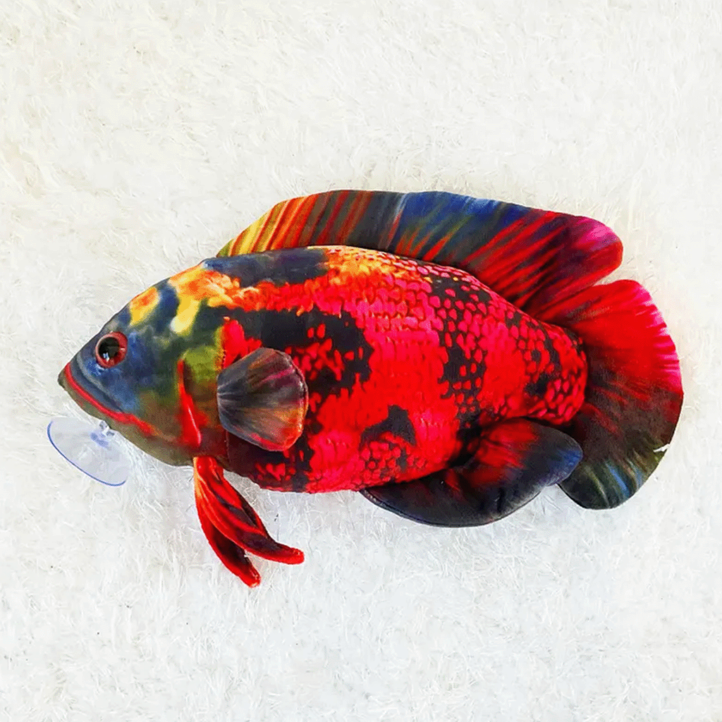 GreenPleco Oscar Fish Volcano Plushie 12