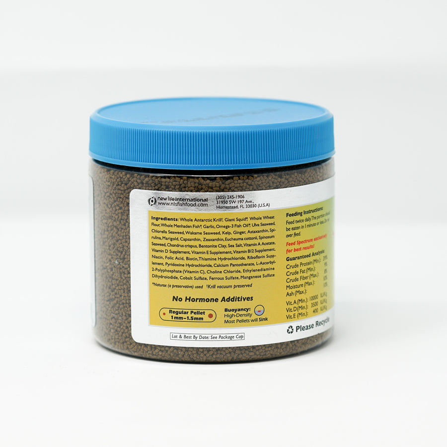 New Life Spectrum, Thera+A Tropical Fish, 300g bottle ingredients label