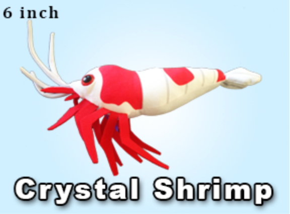 GreenPleco Crystal Red Shrimp Plushie